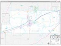 St. Francis, Ar Carrier Route Wall Map